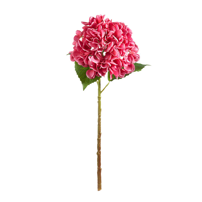 Real Touch Hot Pink Hydrangea Stem