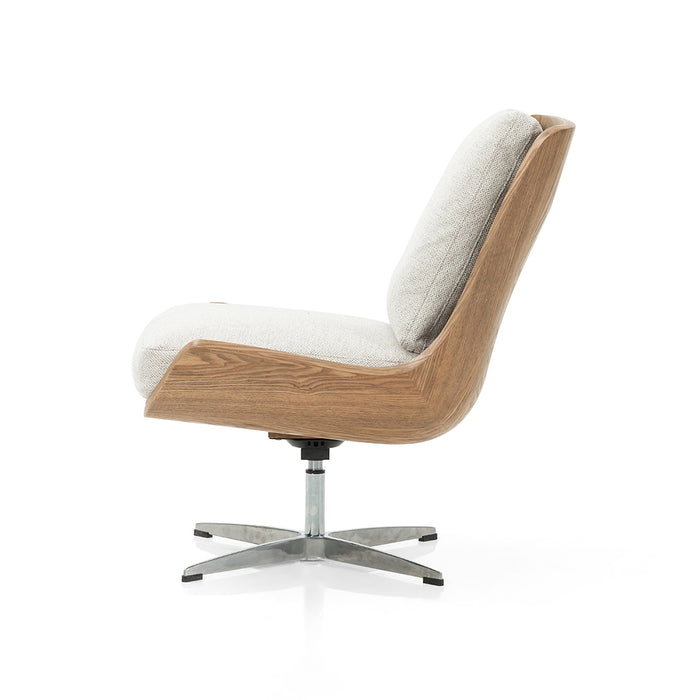 Burbank Swivel Chair - Noble Platinum