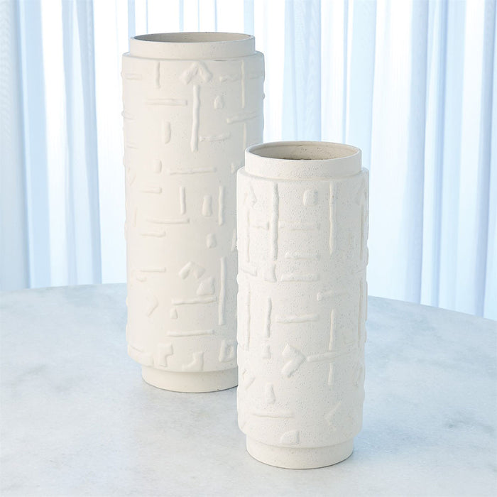 Small Sankuru Vase - Rustic White
