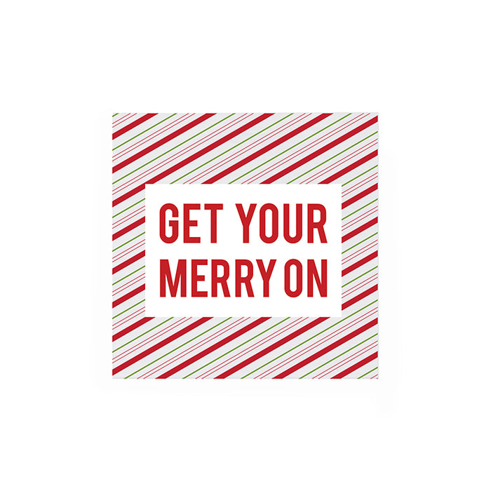 Get Your Merry On Cocktail Napkin