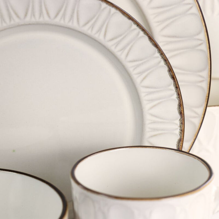Gibson Elite Golden Halo 16-Piece Dinnerware Set