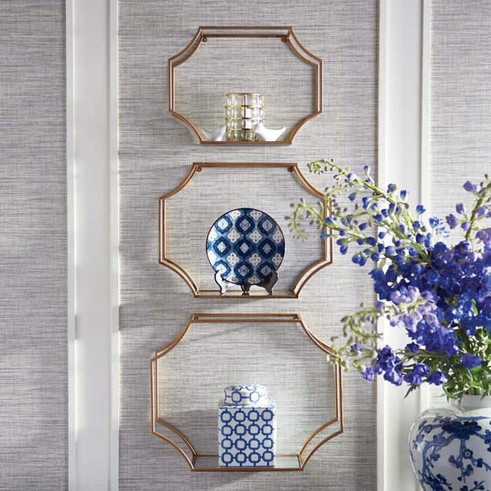 Hudson Mirrored Wall Shelf