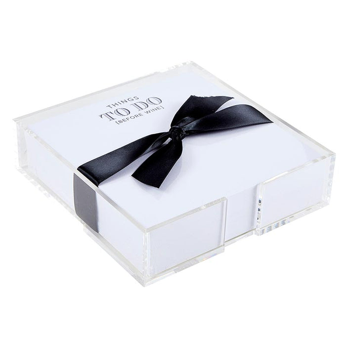 Before Wine Notepaper In Tray