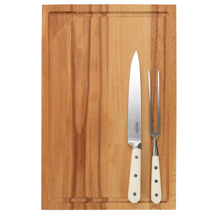 Martha Stewart Goswell Carving Board And Cutlery Set