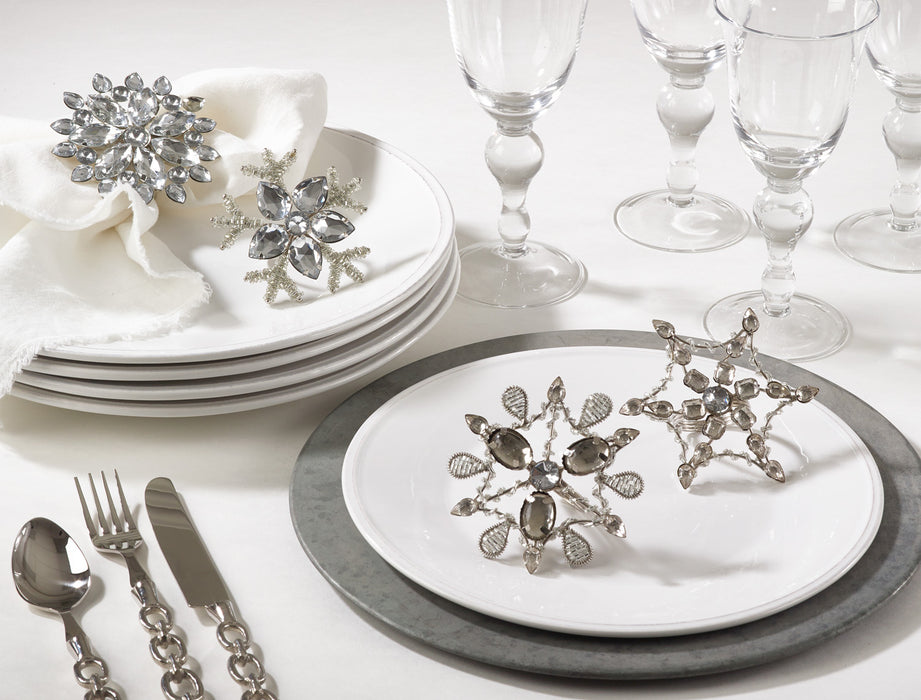 Snowflake Napkin Ring - Silver