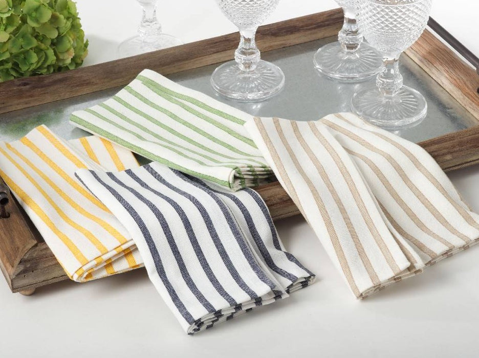 Navy Blue Striped Design Napkin