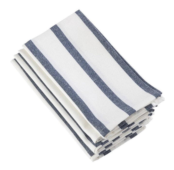 Navy Blue Striped Napkin