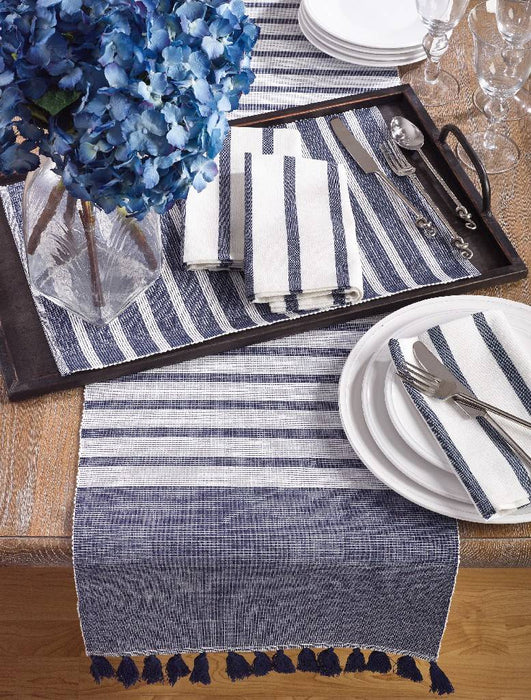 Navy Blue Striped Placemat