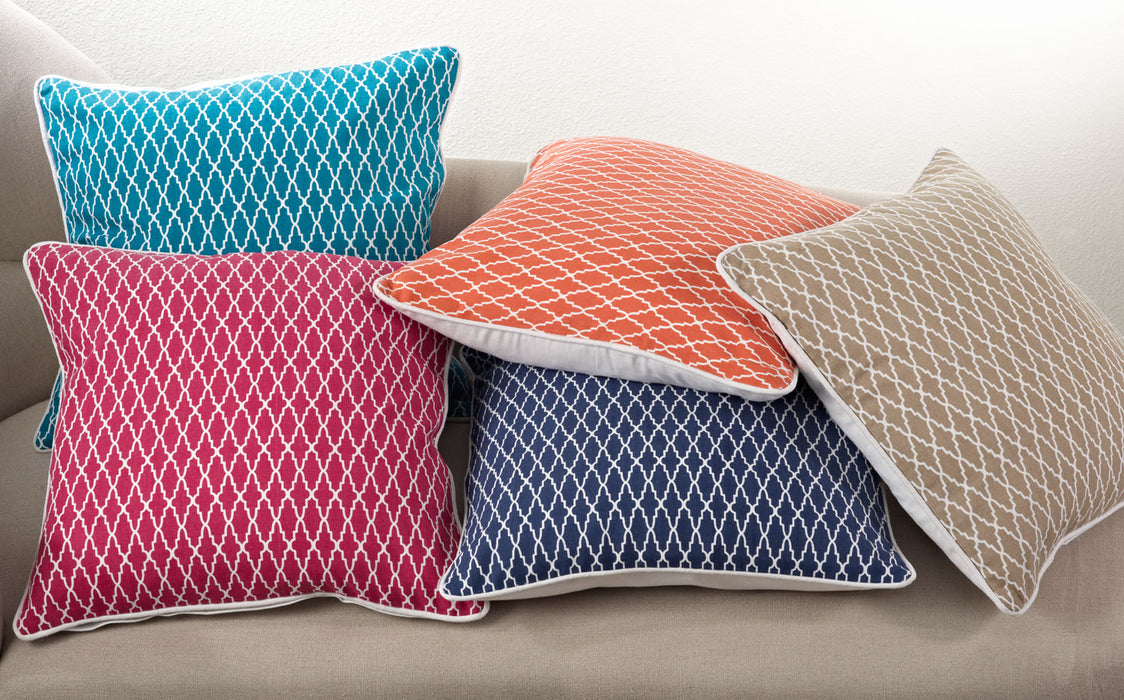Ikat Design Pillow - Down Filled