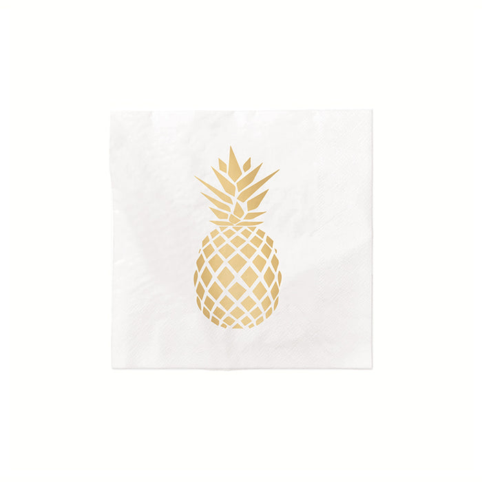 Pineapple Foil Cocktail Napkin