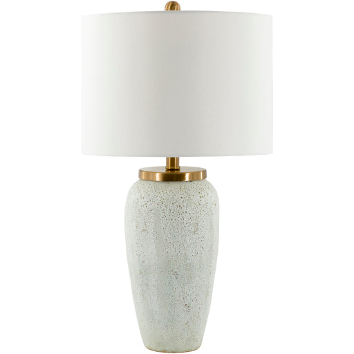 Prior Off White Metal Body 27" Lamp