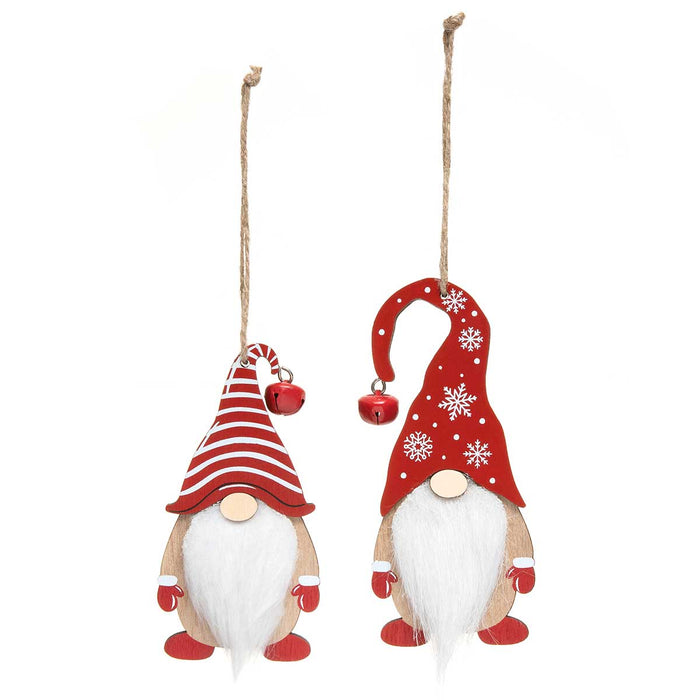 Gnome Wood Ornament - Assorted