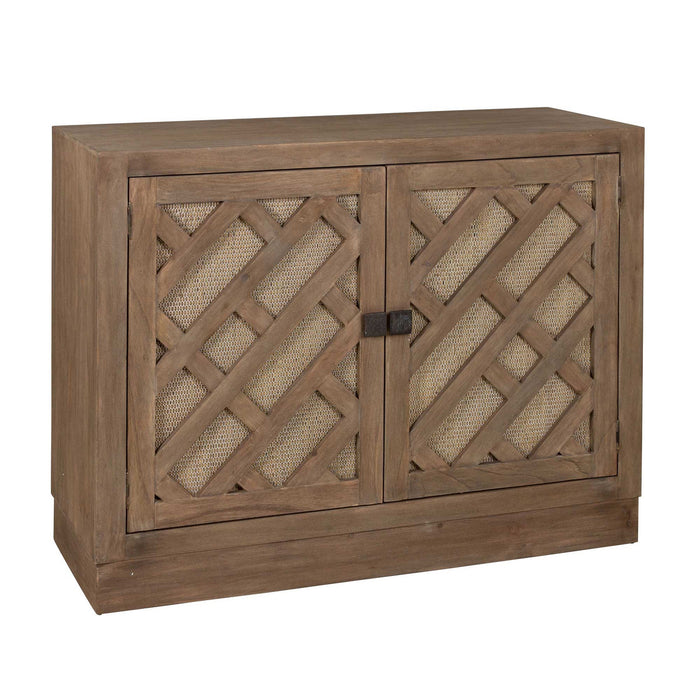Gladys Cane Inset 2-Door Cabinet