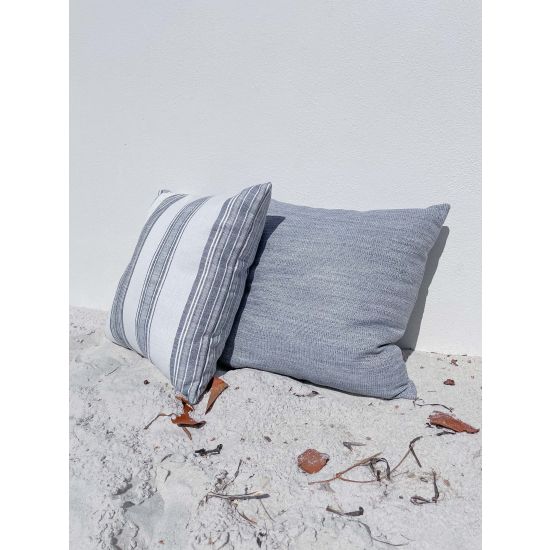 Seaside Smooth Indigo Pillow