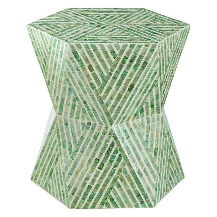 Capiz Accent Stool