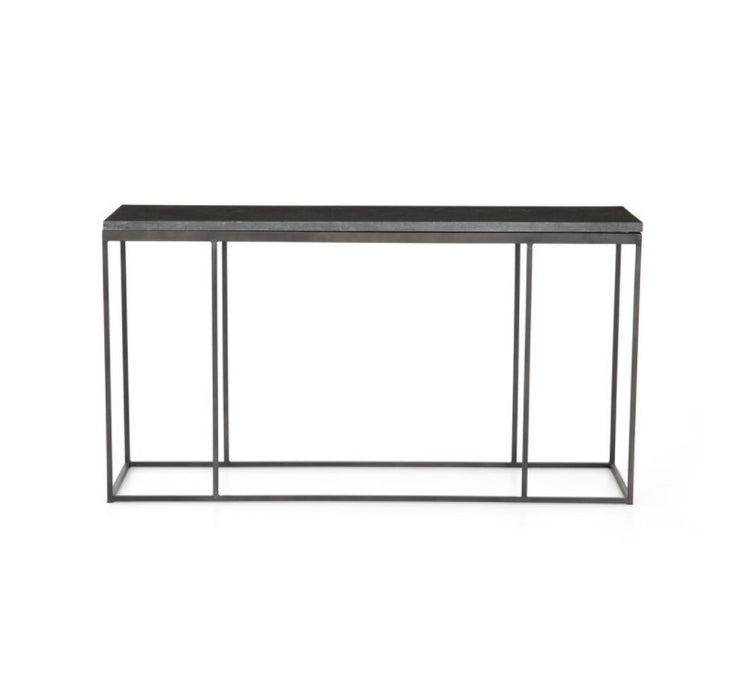 Harlow Console Table - Bluestone / Gunmetal