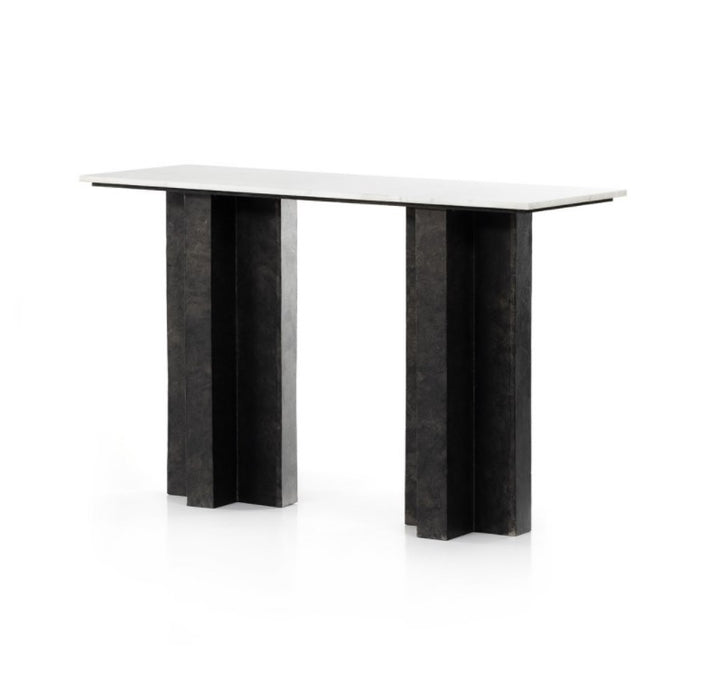 Terrell Console Table - Raw Black