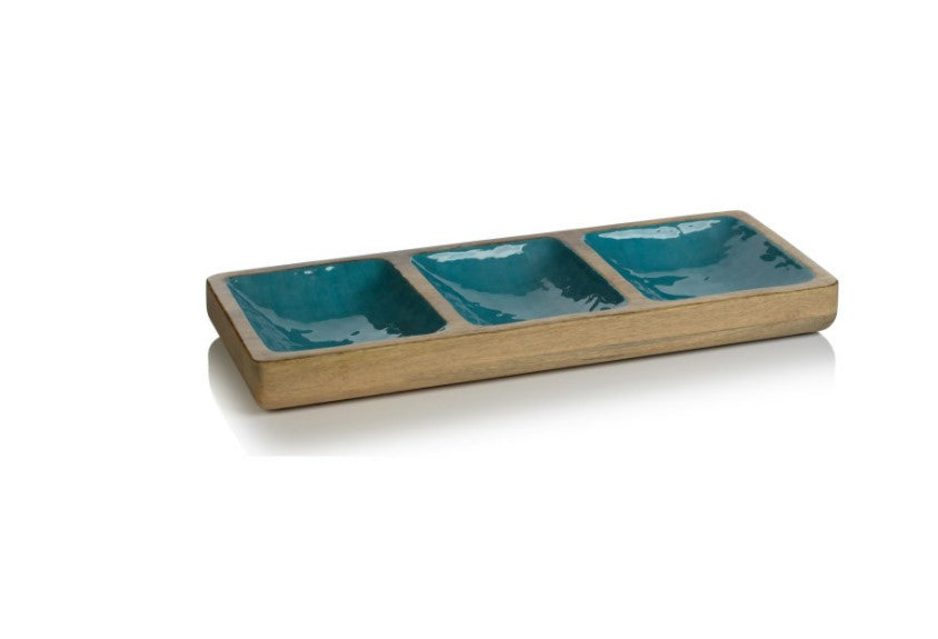 Seychelles Mango Wood Condiment Set