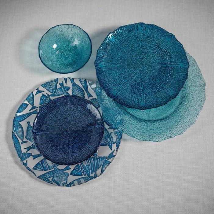 Kauai Blue / Silver Fish Platter