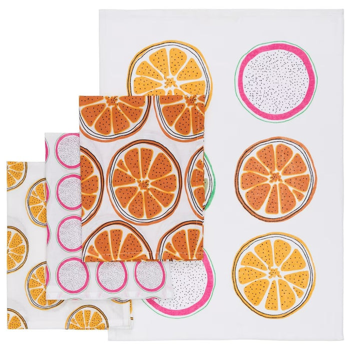 Patterned / Orange Dish Towel