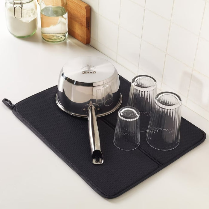 Dark Grey Dish Drying Mat