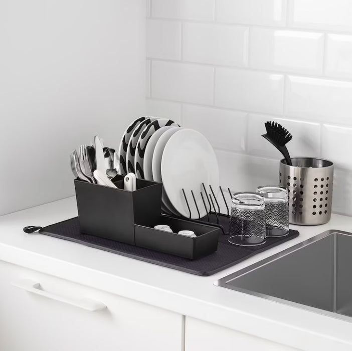 Dark Grey Dish Drying Mat