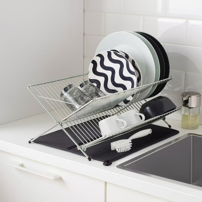 Dark Grey Dish Drying Mat