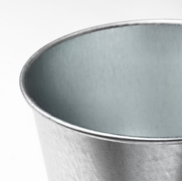 Galvanised Silver Pot