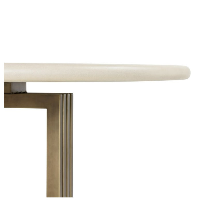 Mia Round Dining Table - Parchment White