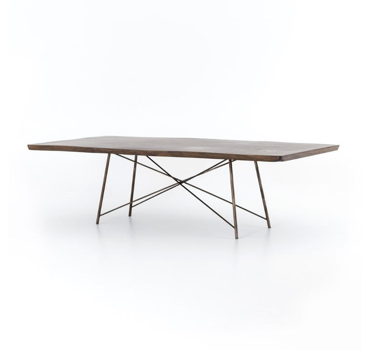 Rocky Dining Table - Bronzed Iron
