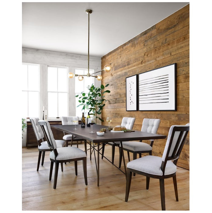 Rocky Dining Table - Bronzed Iron
