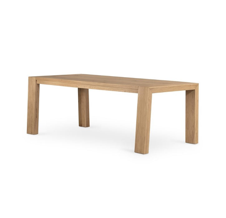 Capra Dining Table - Light Oak Resin
