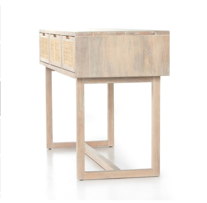 Clarita Console Table - White Wash Mango
