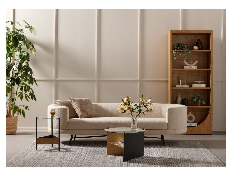 Higgs Bookcase - Honey Oak Veneer