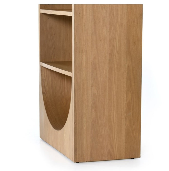 Higgs Bookcase - Honey Oak Veneer
