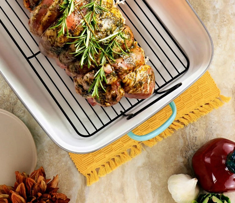 Martha Stewart Thayer Roasting Pan With Rack
