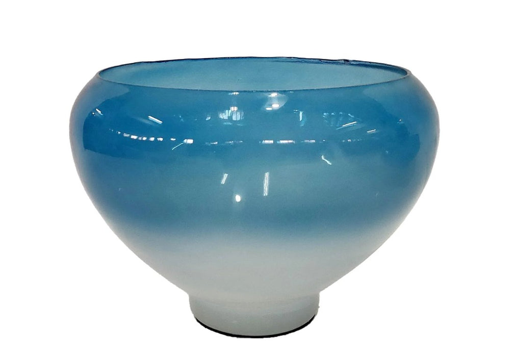 Glass Blue Decor Bowl