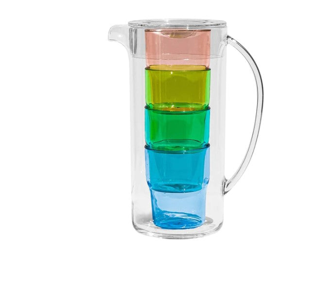 Simple Stacked Pitcher Set