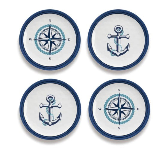 Nautical Anchor Appetizer Plate - Assorted