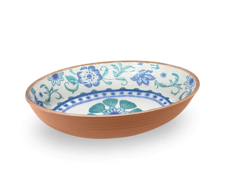 Rio Turquoise Oval Serve Bowl