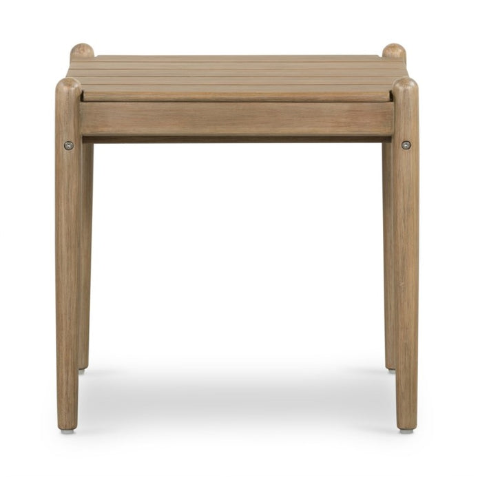 Rosen Outdoor End Table - Natural Eucalyptus