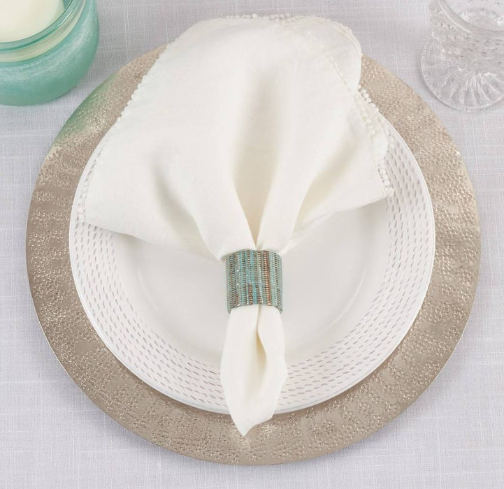 Turquoise Shimmering Napkin Ring