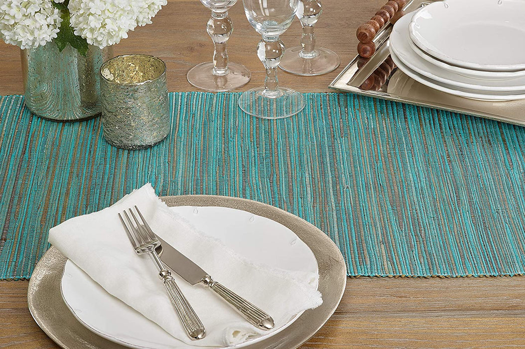 Shimmering Woven Nubby Runner