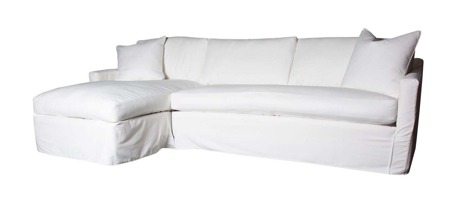 Slipcover One-Arm Sofa - McLean Arctic