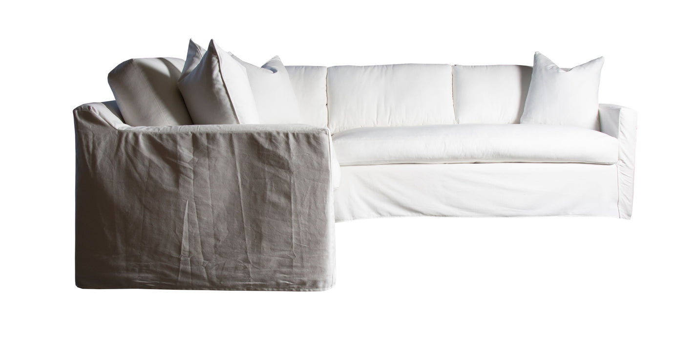 Slipcover One-Arm Sofa - McLean Arctic