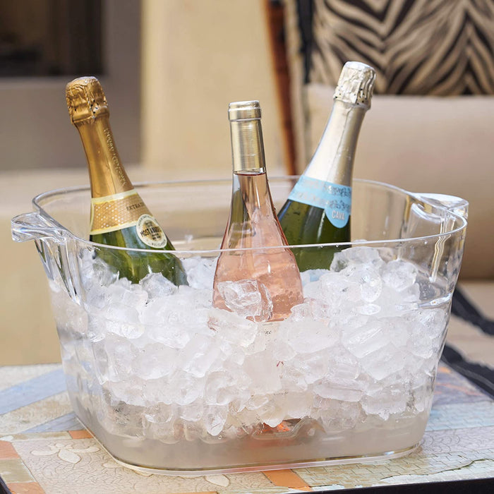 Clear Square Party Tub - Large