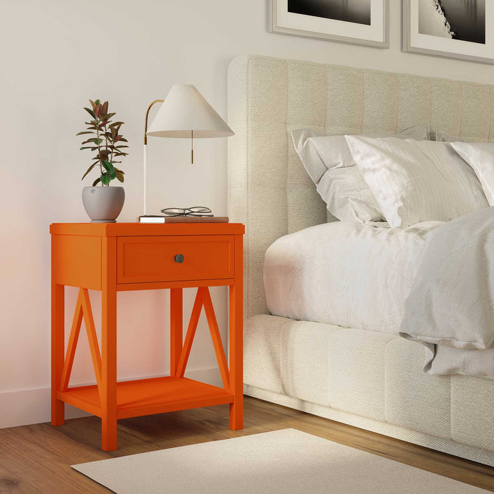 Auburn Traditional One-Drawer Side Table