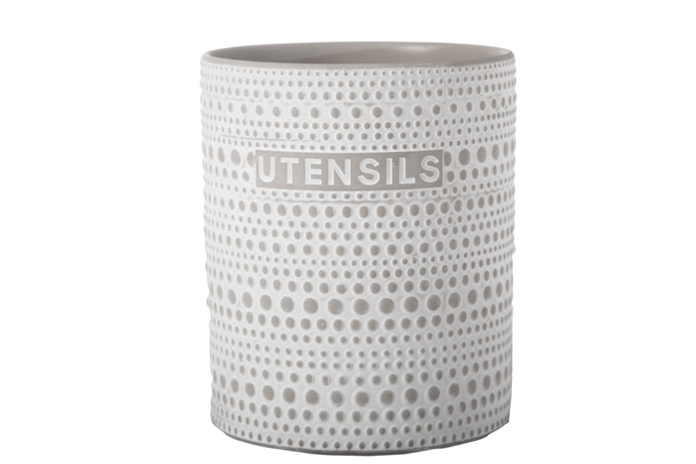Terracotta Round Utensil Jar
