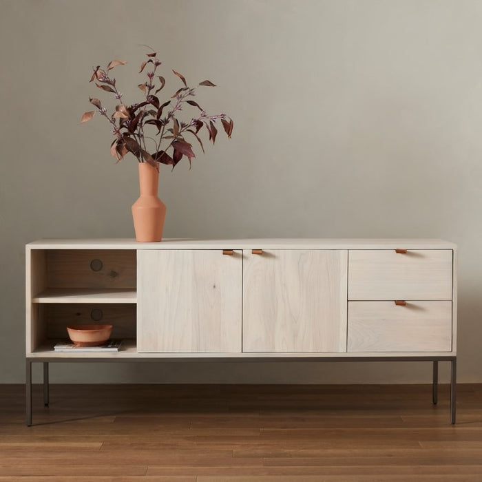 Trey Media Console - Dove Poplar