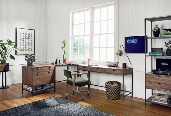 Trey Modular Writing Desk - Auburn